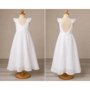 Show Me Your Mumu Flower Girl Dress 7Y Darling DRESS-IVORY Daisy Embroidery